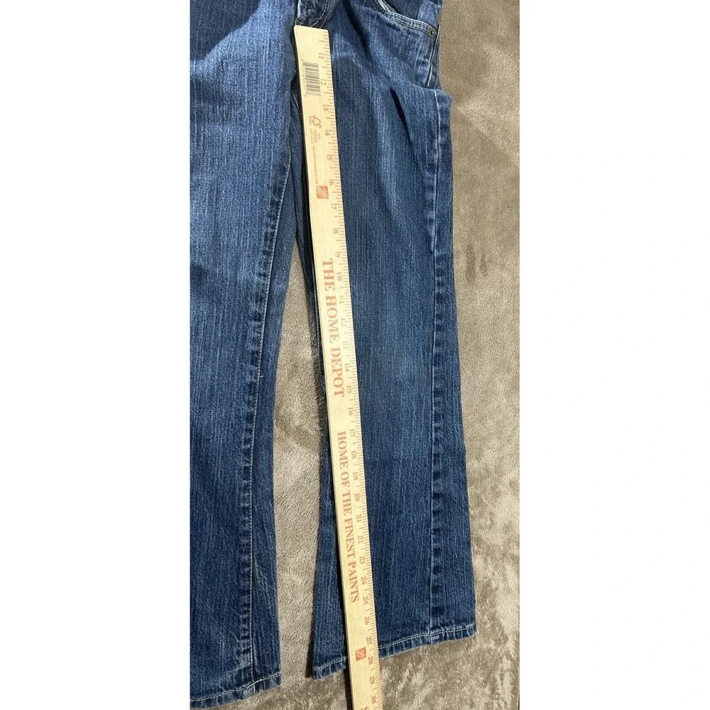 Levi's 517 Stretch Flare Jeans Girls Size 12 Regular Blue Denim Red Tab